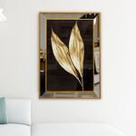 Quadro Decorativo Folha Dourado – 50x70cm