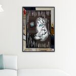 Quadro Decorativo Tigre – 50×70 Cm