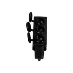 Régua com 3 Tomadas Schuko 2P+T IP44 Pretas-Ne-ad