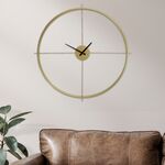 Relógio De Parede Escandinavo Dourado 60