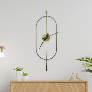 Relógio De Parede Serenity Dourado 30×65