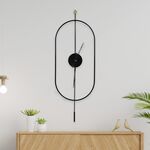 Relógio De Parede Serenity Preto 30×65