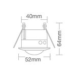 SENSOR DE MOVIMENTO 800W MS04 BRANCO