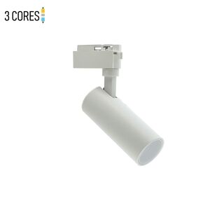 SPOT LED PARA TRILHO 10W 3EM1 COB BRANCO-MONOLINO