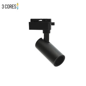SPOT LED PARA TRILHO 20W 3EM1 COB PRETO-MONOLINO