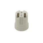 SUPORTE CERAMICA PARA  BRANCO LAMPADA E27-262