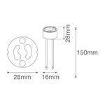 SUPORTE CERAMICA PARA LAMPADA GU10-265