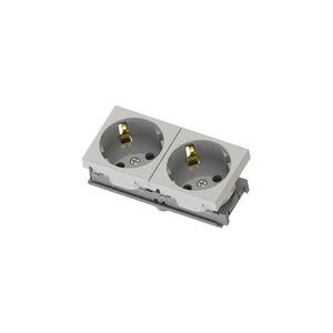 Tomada Branca 45X45mm Duplo-Ne-ad