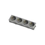 Tomada Branca 45X45mm Quadruplo-Ne-ad