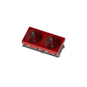 Tomada Vermelha45X45mm Shuko-Ne-ad