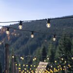 VARAL DE LUZES PRETO 10Mt 10×27 MAX 60W-STRING LIGHT
