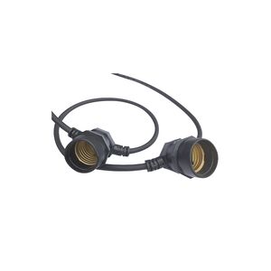 VARAL DE LUZES PRETO 10Mt 10×27 MAX 60W-STRING LIGHT