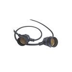 VARAL DE LUZES PRETO 15Mt 15×27 MAX 60W-STRING LIGHT