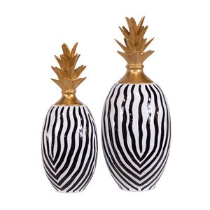 Vaso Abacaxi Duplo Com Modelo Zebra