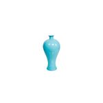 Vaso Cerâmica Azul Marinho 14x14x28cm