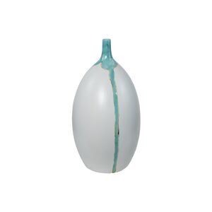 Vaso Cerâmica Branco 28x28x48cm
