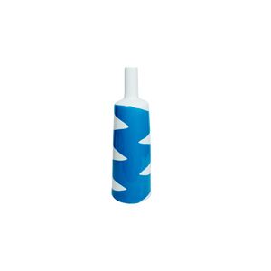 Vaso Cerâmica Branco/Azul 15x15x50cm