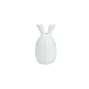 Vaso Cerâmico Branco 12x12x22cm
