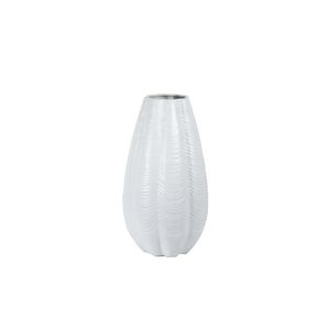 Vaso Cerâmico Branco 22x22x40cm