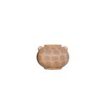 Vaso Cerâmico Indígena Castanho  17x17x11cm