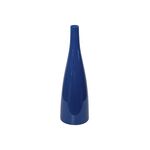 Vaso De Cerâmica Azul Escuro 14x14x46cm