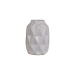 Vaso De Cerâmica Branco 15x15x21cm