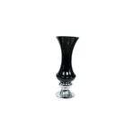 Vaso De Vidro Cromo/Preto 54x22x18