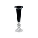 Vaso De vidro Preto 16x44cm