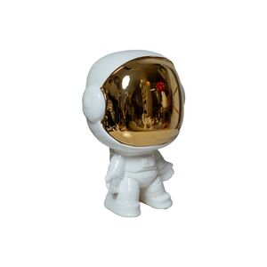 Vaso Decorativo Cerâmica Dourado-13.5*11*19.5