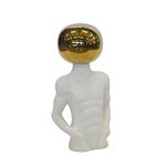 Vaso Decorativo Cerâmica Ornamento Geométrico-19*11*37
