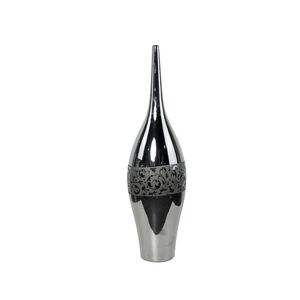 Vaso Decorativo Cromado 19x19x52
