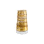 Vaso decorativo em vidro dourado