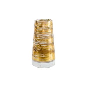 Vaso decorativo em vidro dourado