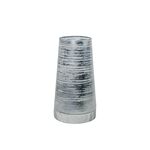 Vaso decorativo em vidro prateado