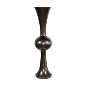 Vaso Grande Cinza branco dourado A26x26x101cm