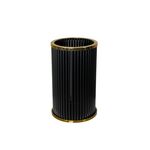 Vaso Grande Com Pé Dourado