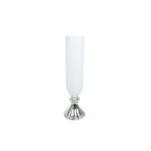 Vaso Vidro Branco 20.5×20.5×70