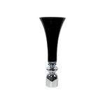Vaso Vidro Cromo/Branco 69x26x15