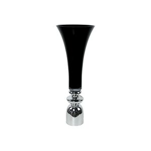 Vaso Vidro Cromo/Branco 69x26x15