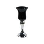 Vaso Vidro Preto/ Pratado