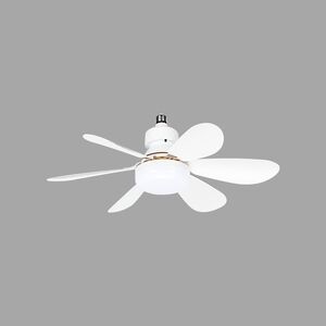 Ventoinha led  remoto-A6 15W-3EM1-Branco-52cm FANLUX