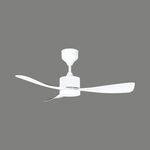Ventoinha led  remoto-C3 18W-3EM1-Branco-106cm FANLUX