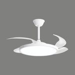 Ventoinha led  remoto-D4 30W-3EM1-Branco-106cm FANLUX