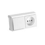 VERA INTERRUPTOR+TOMADA 2P+T 16A SALIENTE