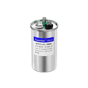 VIVA AC capacitor CBB65 370/450V/1+40uf circular