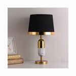 Abajur Moderno Preto e dourado