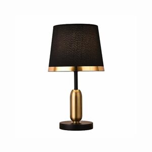 Abajur Preto e Dourado