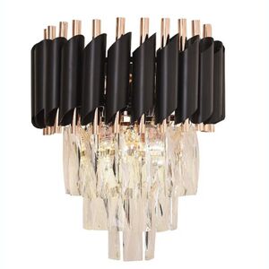 APLIQUE DE CRISTAL PRETO E DOURADO
