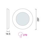 Aro Led de Embutir 24w