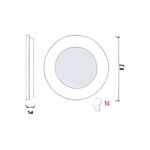Aro Led de Embutir 6W 6400K
